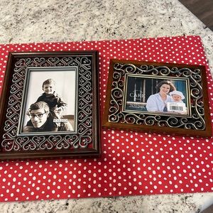 Pair of scrollwork picture frames